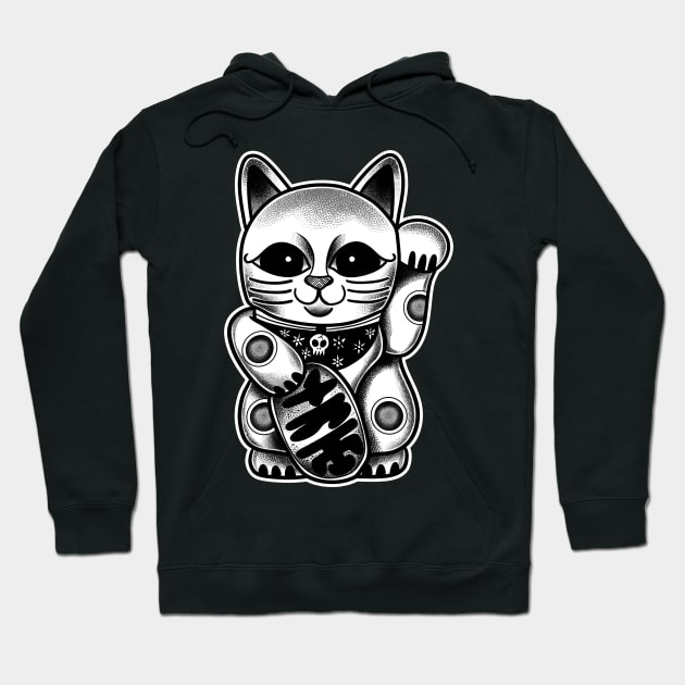 Manekineko Tattoo Hoodie by absolemstudio